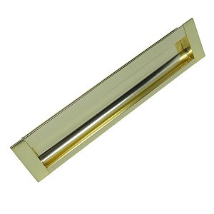 Puxador Concha de Embutir Celleno IL155 224 mm Dourado Fosco