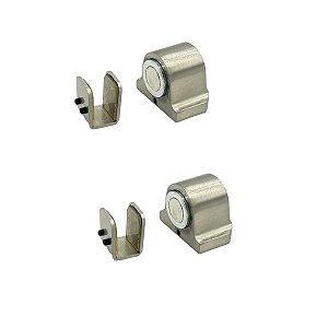 Kit 2 Prendedor Batedor Magnético para Porta Vidro Inox Esc