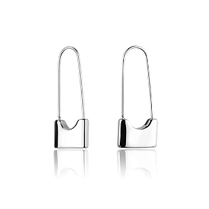 Brinco Aço Inox "Alfinete" com Cadeado - Design Ousado e Moderno