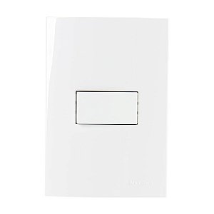 CONJUNTO MARGIRIUS SLEEK COM PLACA 4X2 1 SIMPLES PA016017 BRANCO 675644