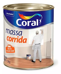 MASSA CORRIDA CORAL PVA BRANCO 1,5KG 642820