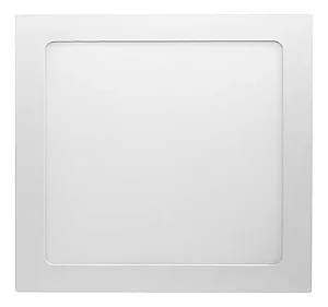PAINEL LED BLUMENAU BRANCO EMBUTIR 24W 3000K QUADRADO LUZ AMARELO BIVOLT 572195