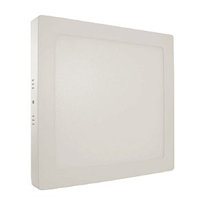 PAINEL LED BLUMENAU BRANCO SOBREPOR 24W 3000K QUADRADO BIVOLT LUZ AMARELO 572268