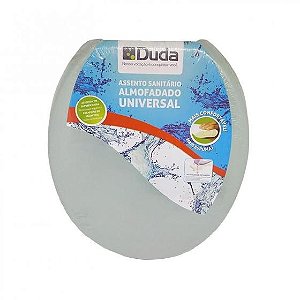 ASSENTO DUDA OVAL ALMOFADADO CINZA CLARO 681083