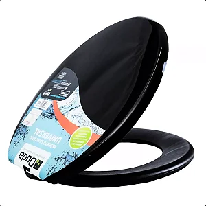 ASSENTO DUDA OVAL ALMOFADADO PRETO 681091