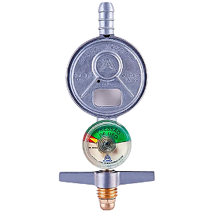 REGULADOR DE GAS ALIANCA 505/1 PEQUENO COM MANOMETRO 420050
