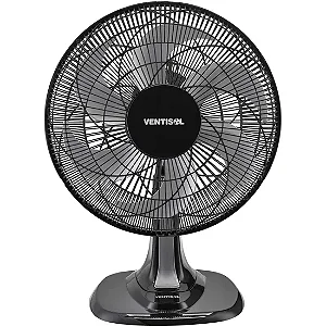 VENTILADOR DE MESA VENTISOL 40CM 6PÁS TURBO PRETO 127V 550 401650