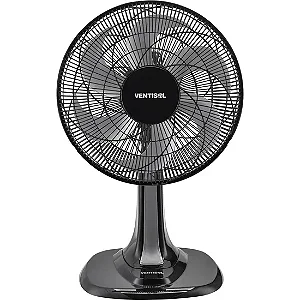VENTILADOR DE MESA VENTISOL 30CM 6PÁS TURBO PRETO 127V 548 401641