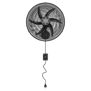 VENTILADOR DE PAREDE VENTISOL 50CM 6PÁS PRETO BIVOLT PREMIUM 725668