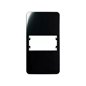 PLACA MARGIRIUS CONDULETE 1 MÓDULO C/SUP SLEEK PA021880 EBONY/PRETO 760498