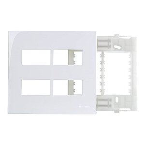 PLACA MARGIRIUS SLEEK 4X4 4 MÓDULO C/S PA016019 BRANCO 673234