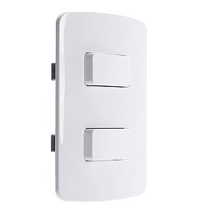 CONJUNTO MARGIRIUS B3 COM PLACA 4X2 2 SIMPLES PA019445 BRANCO 672858