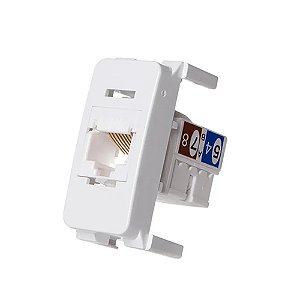 CONJUNTO MARGIRIUS B3 MÓDULO TOMADA RJ45 PA019412 BRANCO 673013