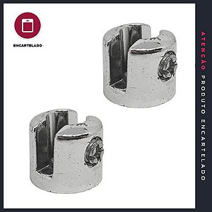 SUPORTE P&J FENDA REDONDO CROMADO 4MM METAL C/2 11024800007 423432