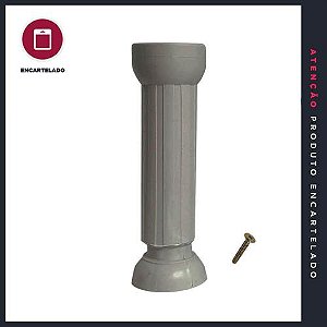 PÉ PARA ÁRMARIO GABINETE MÓVEIS P&J 130/165MM CINZA 5155JC C/1 442577
