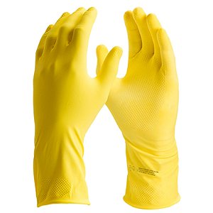LUVA MAO BORRACHA SANRO LIGHT AMARELO XG-580309