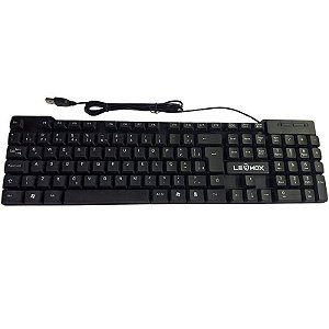 TECLADO IMPERMEAVEL C/FIO LEHMOX LEY1605 841919