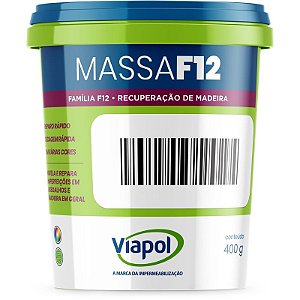 MASSA PARA MADEIRA F12 VIAPOL MARFIM 400GRS 401730