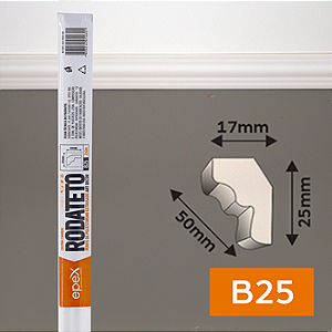 RODATETO EPEX MOLDURA BARRA/PERFIL C/2METROS B25 C/2 FBB0B25 608459