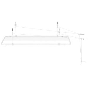 VARAL DE TETO BRASFORMA 90X56 BRANCO 9056 835439