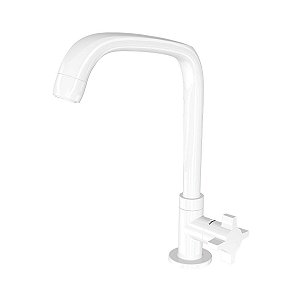 TORNEIRA PARA PIA MESA 1167 F64 BRANCO FITT 7111092 LORENZETTI 622591