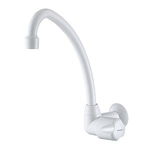 TORNEIRA BICA MOVÉL PAREDE PLÁSTICO 1168 F27 BRANCO 7111001 LORENZETTI 271322