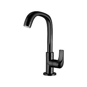 TORNEIRA PARA LAVATÓRIO PLÁSTICO 1195 F61 PRETO FITT 7110051 LORENZETTI 730866