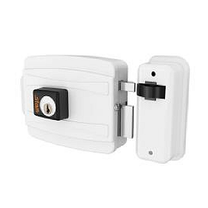 FECHADURA STAM ELÉTRICA BRANCO CILÍNDRICO 40MM FORA 360708