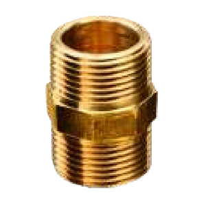 NIPLE 1/2 AMARELO LATÃO CARNEIRO 763020