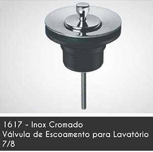 VÁLVULA LAVATÓRIO 1617 INOX CARNEIRO 445266