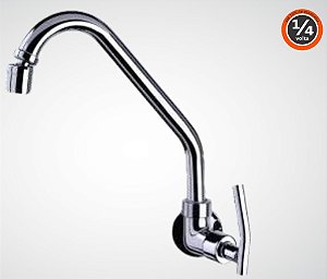 TORNEIRA BICA MÓVEL PAREDE 1169 C62 1/4 LUXO CARNEIRO 317403