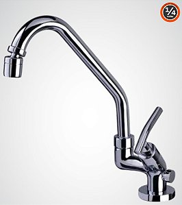 TORNEIRA BICA MÓVEL MESA 6024 C62 1/4 CARNEIRO 490350