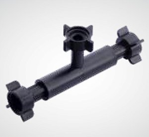 TEE ABS CENTRAL PARA TORNEIRA MISTURADOR LAVATÓRIO PRETO CARNEIRO 325872