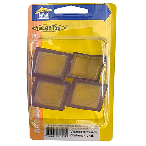 PONTEIRA CADEIRA 25X25 EXT TRANSPARENTE 3193 C/4 TALENTOS 761265