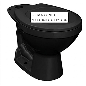 BACIA PARA CAIXA ACOPLADA WAY PRETO BA-30 SEM CAIXA.ACOPLADA/ASSENTO LORENZETTI LOUÇAS 847259