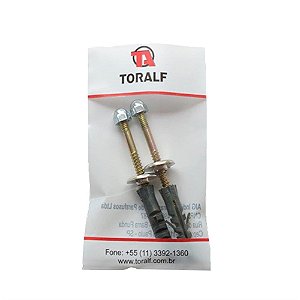 PARAFUSO PARA VASO COM BUCHA 8 COM 2 1067 TORALF 587095