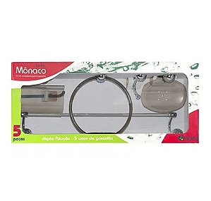 KIT ACESSÓRIO DUDA MONACO C/5 FUME/CROMADO 55900 550353