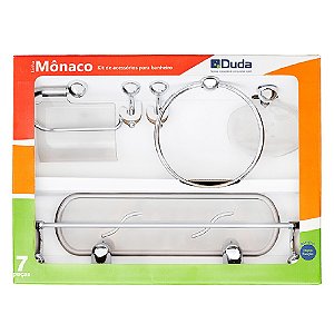 KIT ACESSÓRIO DUDA MONACO C/7 CROMADO/FUME 483200 851841