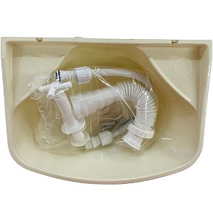 LAVATÓRIO PVC DUDA PEQUENO C/KIT TORN BEGE 618700 796042