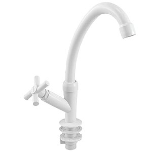 TORNEIRA LAVATÓRIO DUDA VERSATIL MESA BICA BRANCO 1/2 650500 827363