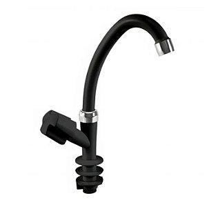 TORNEIRA LAVATÓRIO DUDA VERSATIL MESA PRETO/CROMADO 1/2 606400 696609