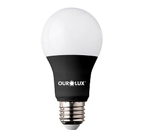 LÂMPADA LED OUROLUX 7W LUZ NEGRA ULTRA VIOLETA BIV E27 885282