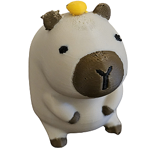 3D DECORAÇÃO CAPIVARA 5CM C/ LARANJA 893587