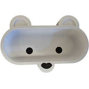 3D PORTA ÓCULOS URSO 16CM BRANCO 893501