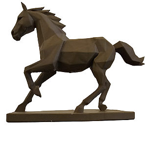 3D DECORAÇÃO CAVALO 10CM MARROM 893994