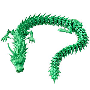 COLECIONÁVEL DRAGÃO 42CM VERDE LIENAMIYA IMPRESSO EM 3D 897396