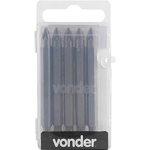 BITS 1/4 PZ2 75MM COM 5 VONDER 3538302075 558699