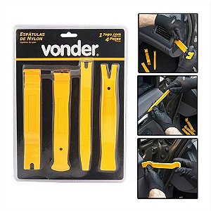 JOGO ESPATULA VONDER NYLON PARA CARRO 4PEÇAS 405582