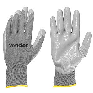 LUVA MÃO VONDER PNV109 POLIESTER E LATEX 419109
