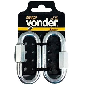 MOSQUETAO VONDER 8MM 5/16 COM 2 PEÇAS ROSCA ENC 516295
